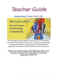 Winona Symphony Orchestra Teacher Guide